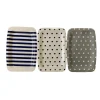 Plateau plastique rayé ou à pois 33x22xH1,5cm|Gifi New