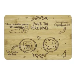 Plateau Père Noël en bambou|Gifi Clearance