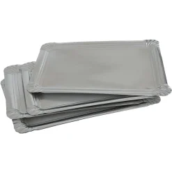 Plateau rectangulaire argenté en carton x5|Gifi Clearance