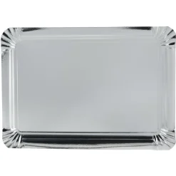 Plateau rectangulaire argenté en carton x5|Gifi Clearance