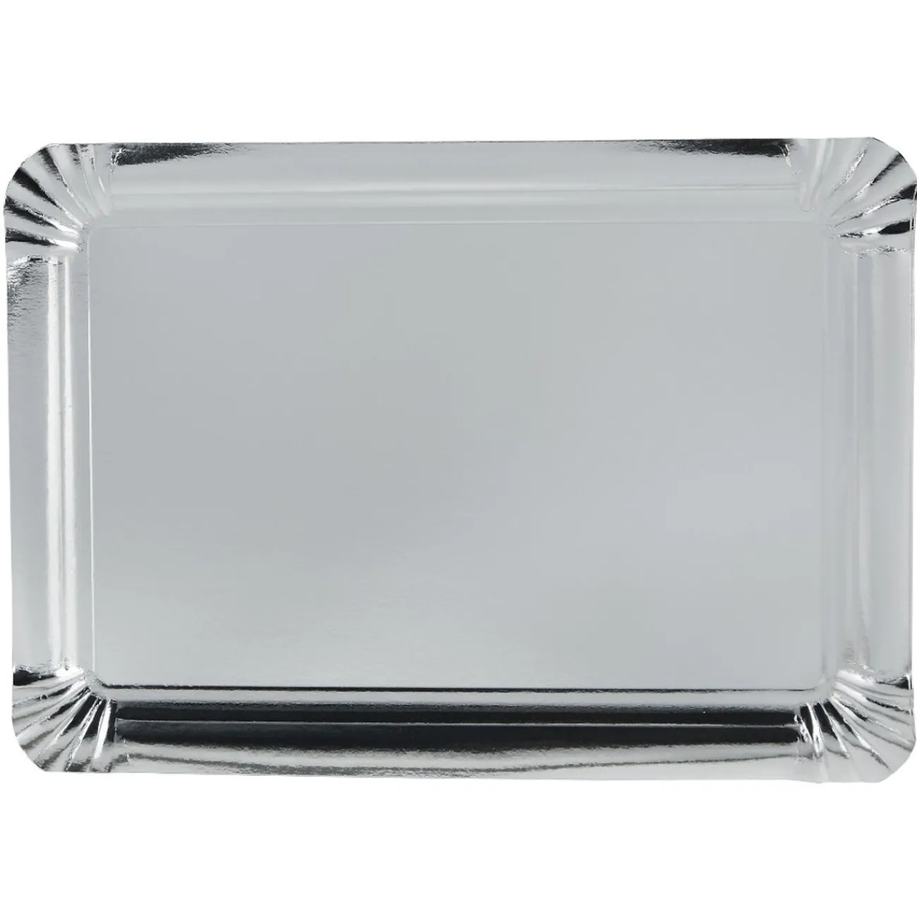 Plateau rectangulaire argenté en carton x5|Gifi Clearance