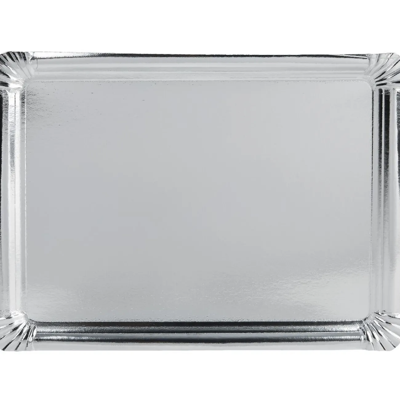 Plateau rectangulaire argenté en carton x3|Gifi Best