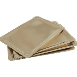 Plateau rectangulaire doré en carton x5|Gifi Discount