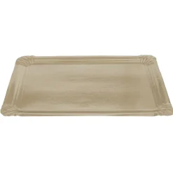 Plateau rectangulaire doré en carton x5|Gifi Discount