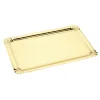 Plateau rectangulaire en carton doré x 5|Gifi Hot