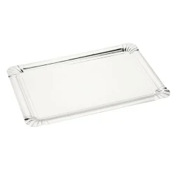 Plateau rectangulaire en carton argenté x 5|Gifi