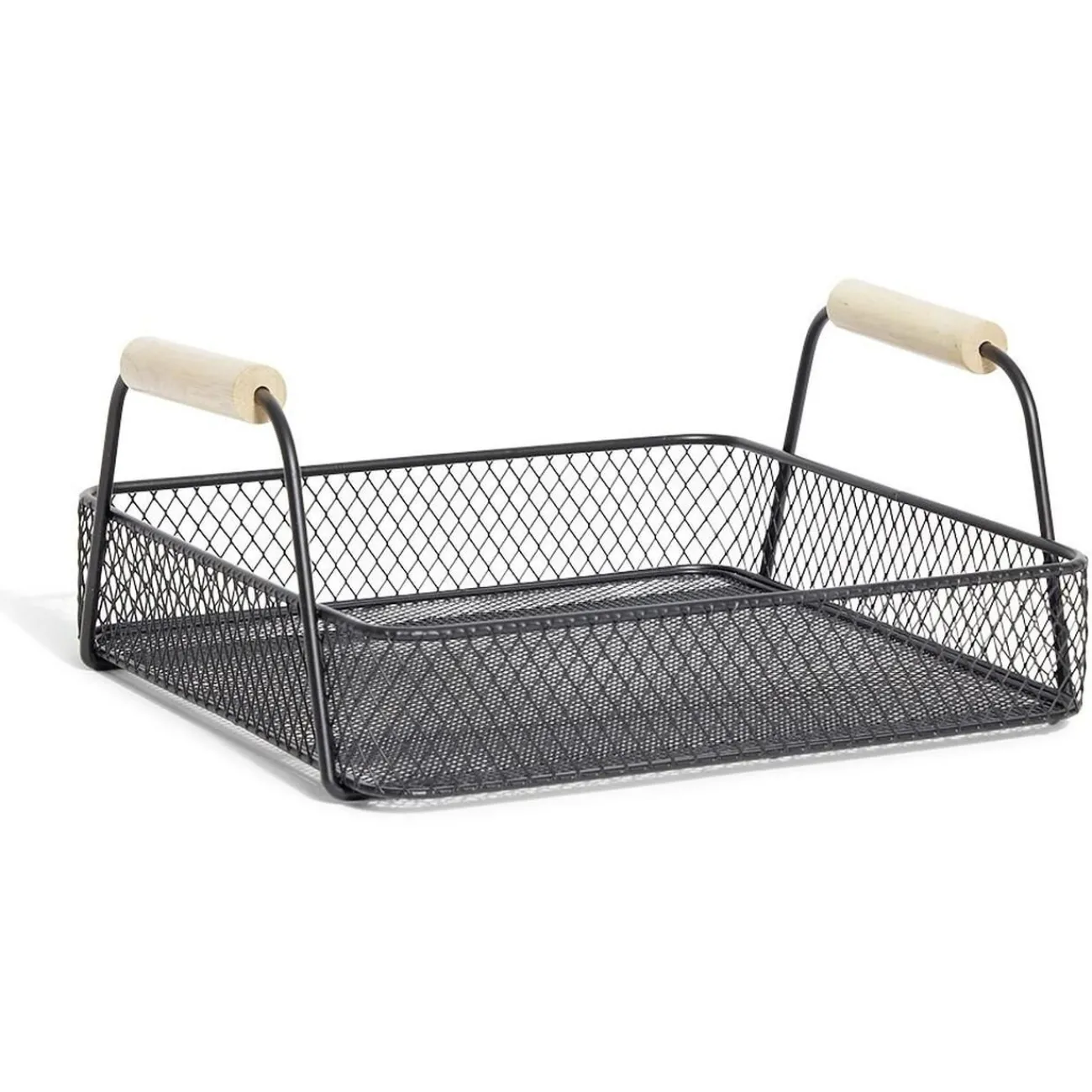 Plateau rectangulaire maille métal noir|Gifi Clearance