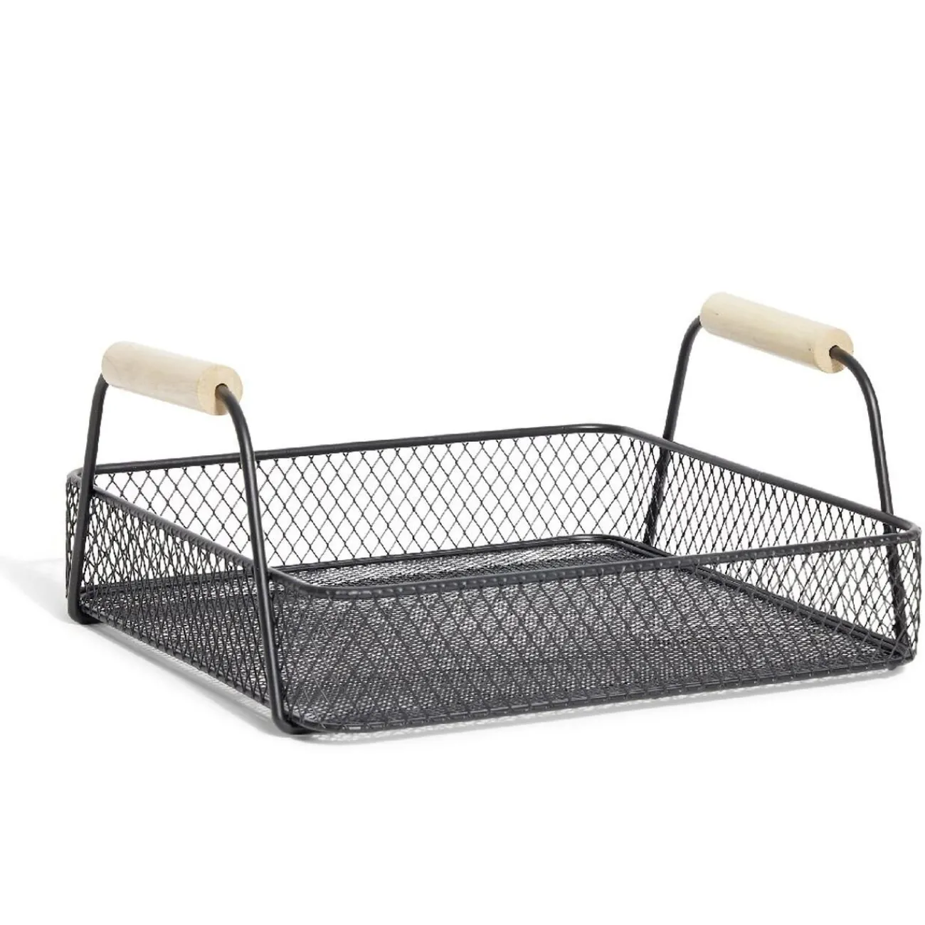 Plateau rectangulaire maille métal noir|Gifi Clearance