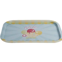 Plateau rectangulaire métal décor glace multicolore|Gifi Clearance