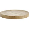 Plateau rond bois marron Ø22cm|Gifi Clearance