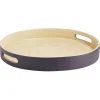 Plateau rond en bambou coloré Ø35 cm|Gifi Clearance