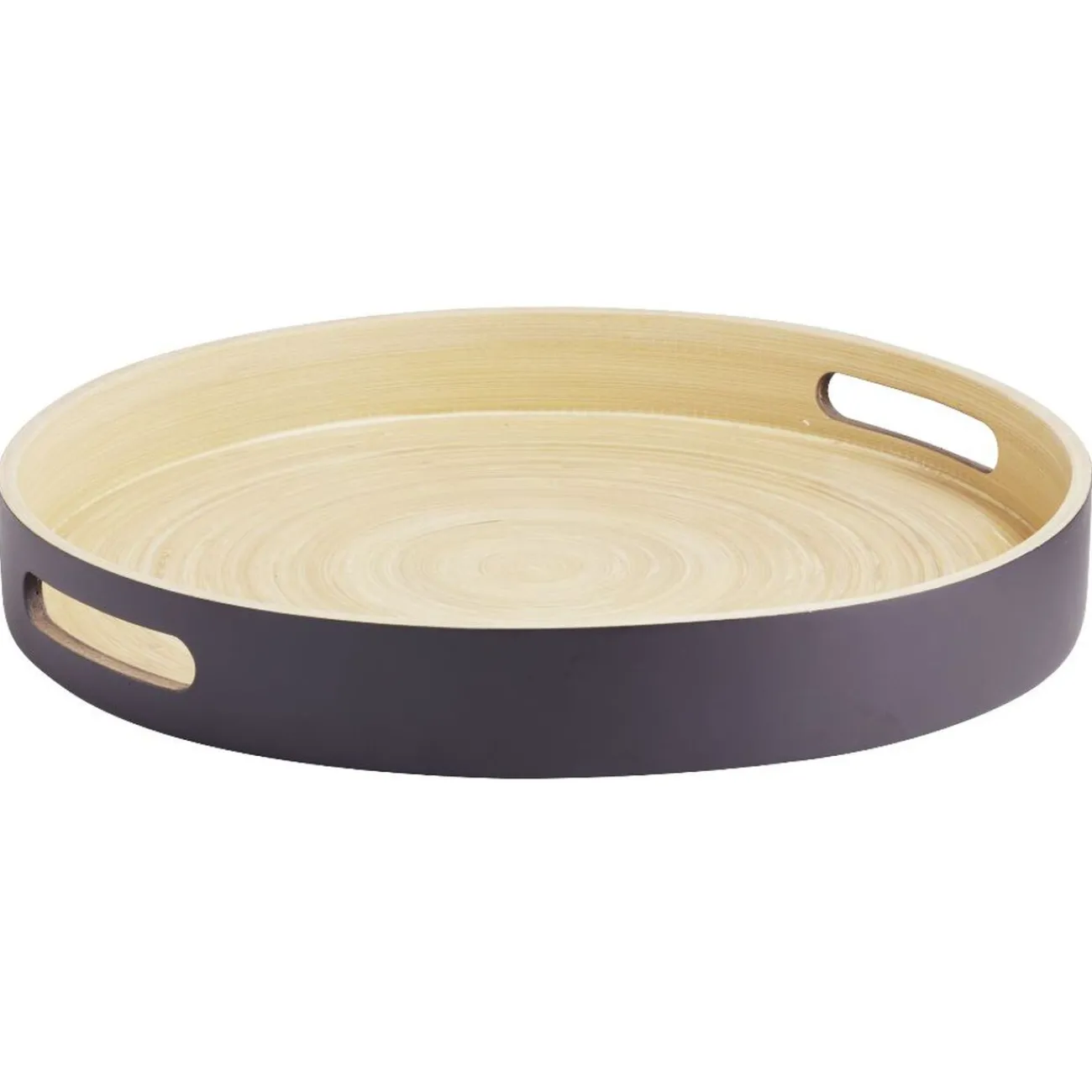 Plateau rond en bambou coloré Ø35 cm|Gifi Clearance