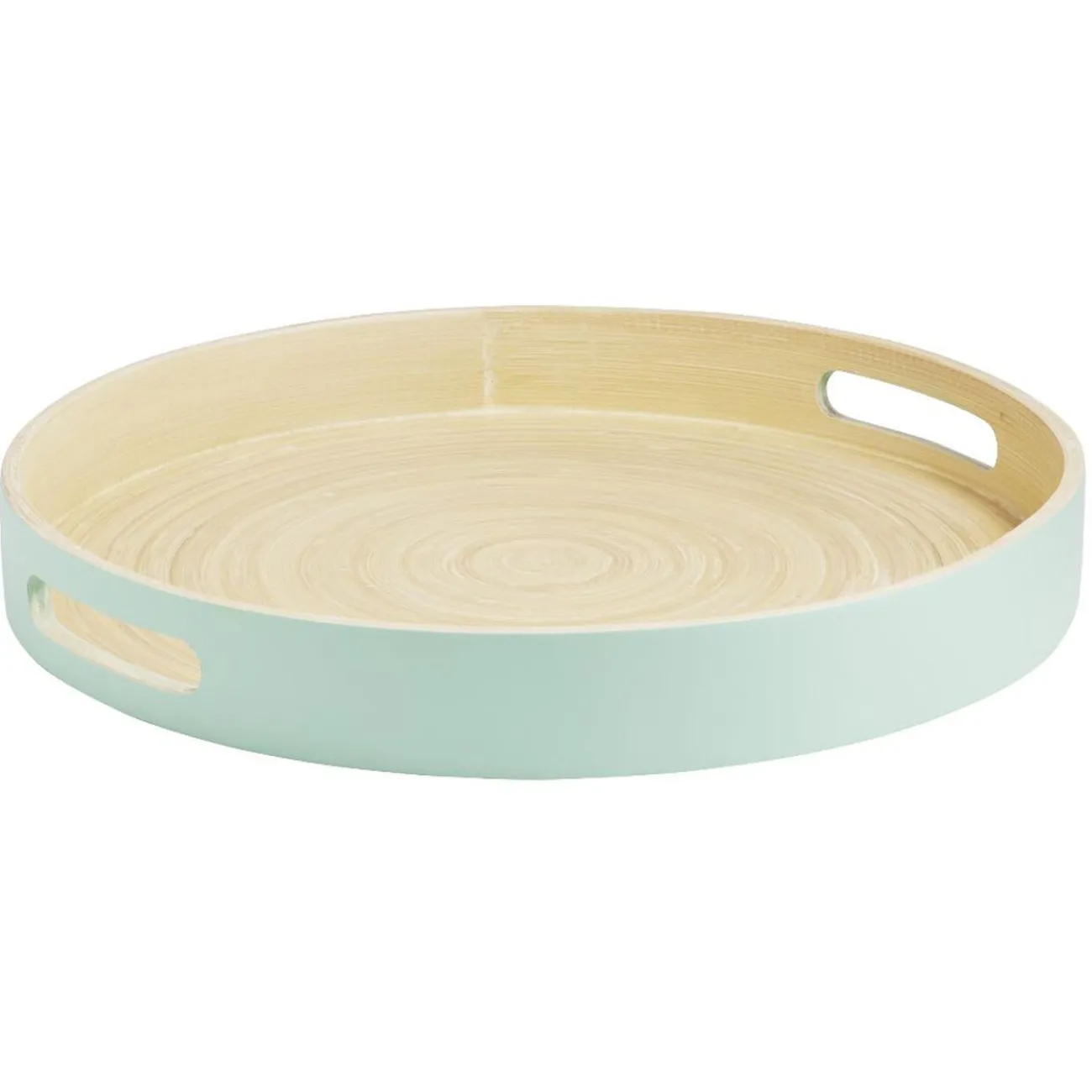Plateau rond en bambou coloré Ø35 cm|Gifi Clearance