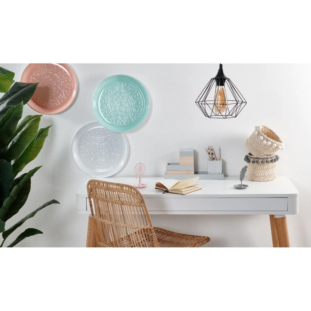 Plateau rond en métal|Gifi