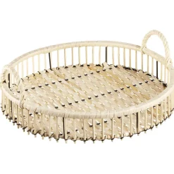 Plateau rond finition bois naturel|Gifi Sale