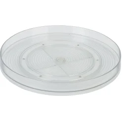 Plateau rotatif en plastique transparent - Ø29,4xH4cm|Gifi Clearance