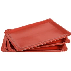 Plateau rouge brillant carton x5|Gifi Clearance