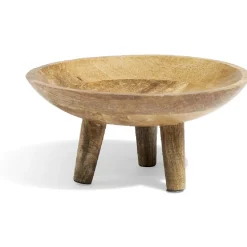 Plateau sur pied bois foncé|Gifi Online