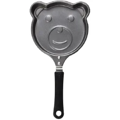 Discount Poêle à pancake forme ourson gris et noir L15cm Cuisson