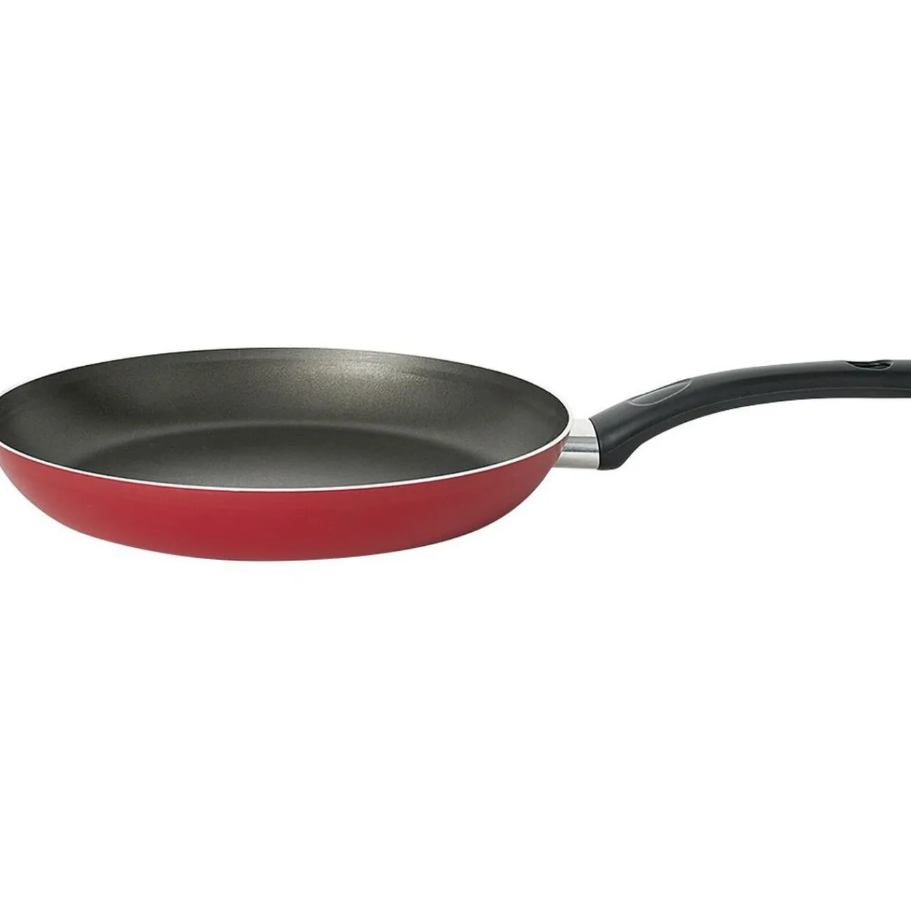 New Poêle aluminium noir et rouge Ø28cm Cuisson