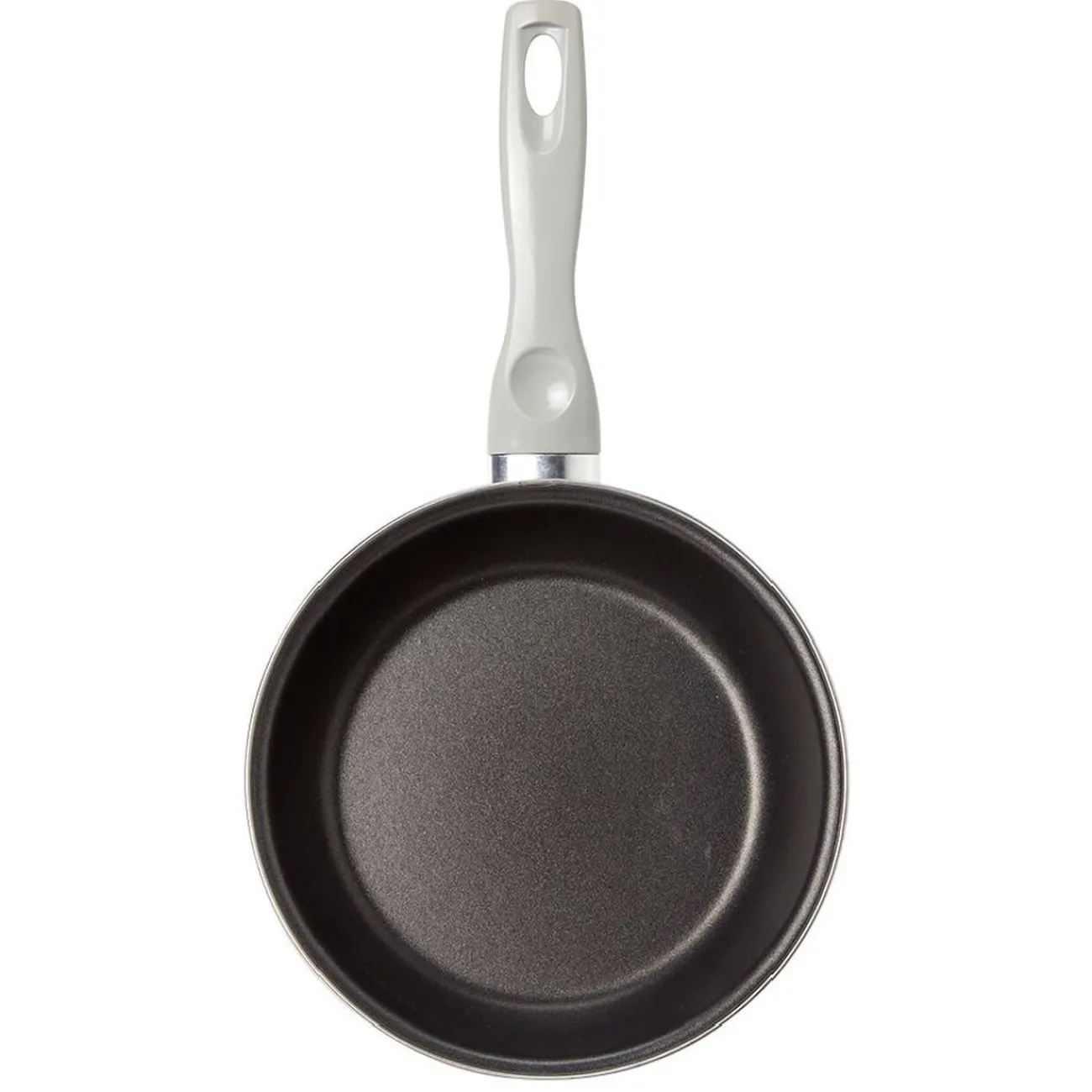 Discount Poêle anti adhérente acier émaillé noir et blanc Ø20cm Cuisson