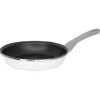 Clearance Poêle anti adhérente acier émaillé noir et blanc Ø24cm Cuisson