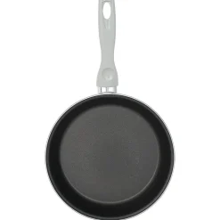 Clearance Poêle anti adhérente acier émaillé noir et blanc Ø24cm Cuisson