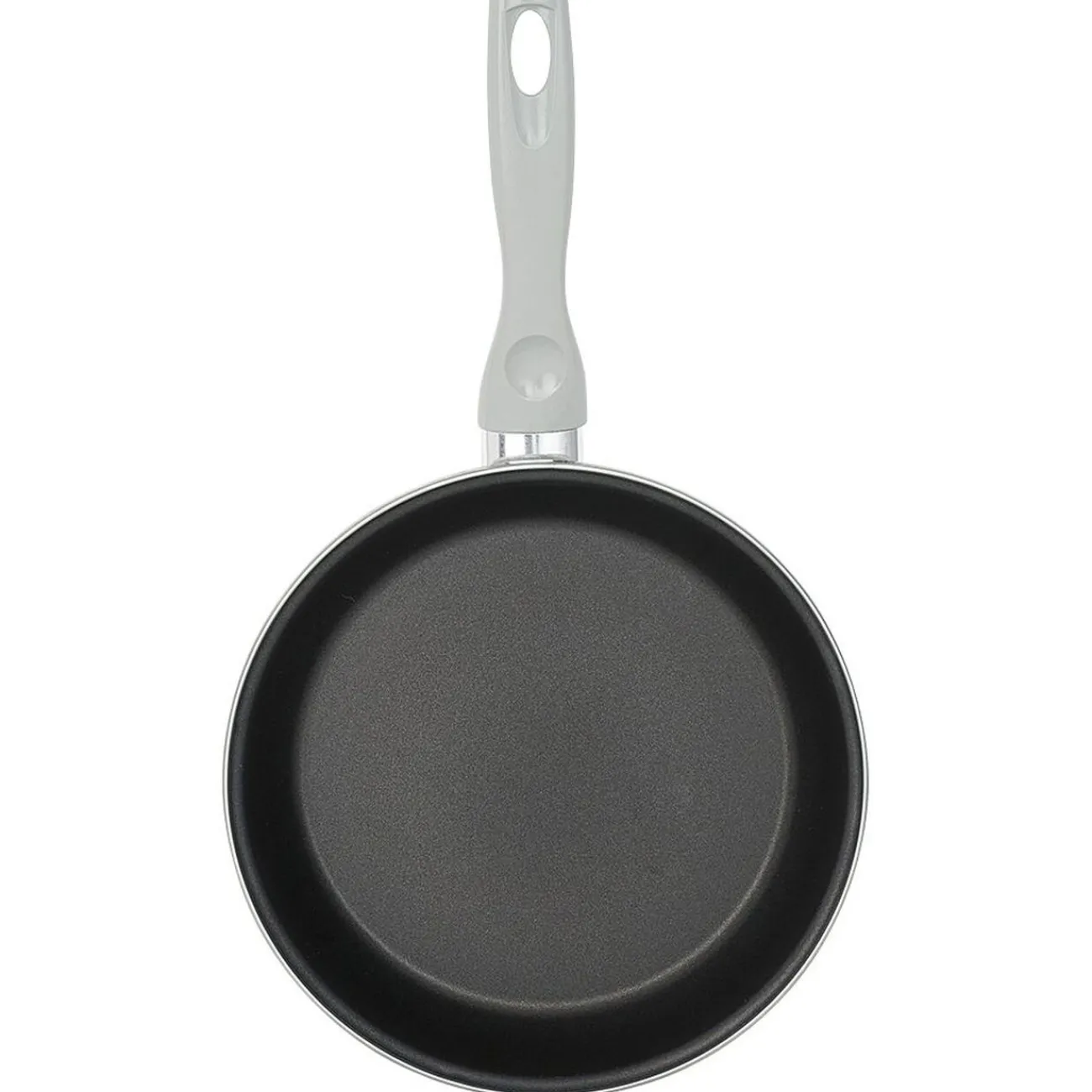Clearance Poêle anti adhérente acier émaillé noir et blanc Ø24cm Cuisson