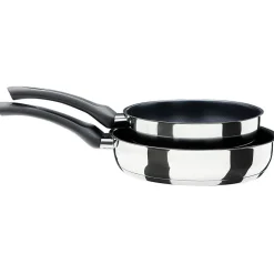 Sale Poêle en inox x 2 Cuisson