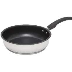 Sale Poêle inox avec poignée bakélite ø 24 cm Cuisson
