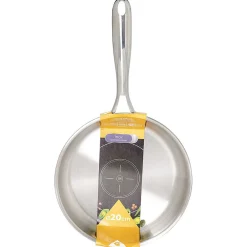 Clearance Poêle inox gris Ø20cm Cuisson