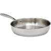 Poêle inox gris Ø28cm Cuisson