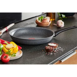 Clearance Poêle Mineralia Force aluminium moucheté gris noir ø 28 cm Cuisson