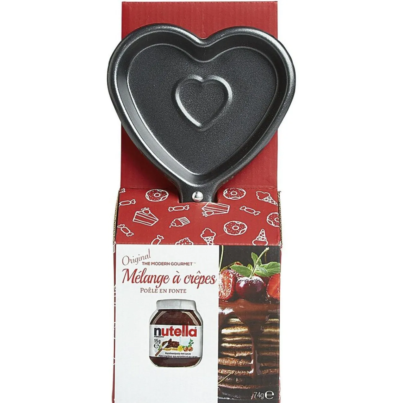 Clearance Poêle mini crêpe fantaisie noir acier Cuisson