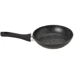 Clearance Poêle noire en aluminium effet pierre Ø20 cm Cuisson