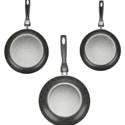 Clearance Poêle noire en aluminium x3 Cuisson