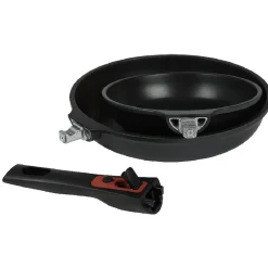 Poêle petite et moyenne avec poignée amovible x 2 Cuisson