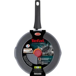 Hot Poêle sauteuse Tefal Mineralia Force aluminium moucheté gris noir ø 26 cm Cuisson