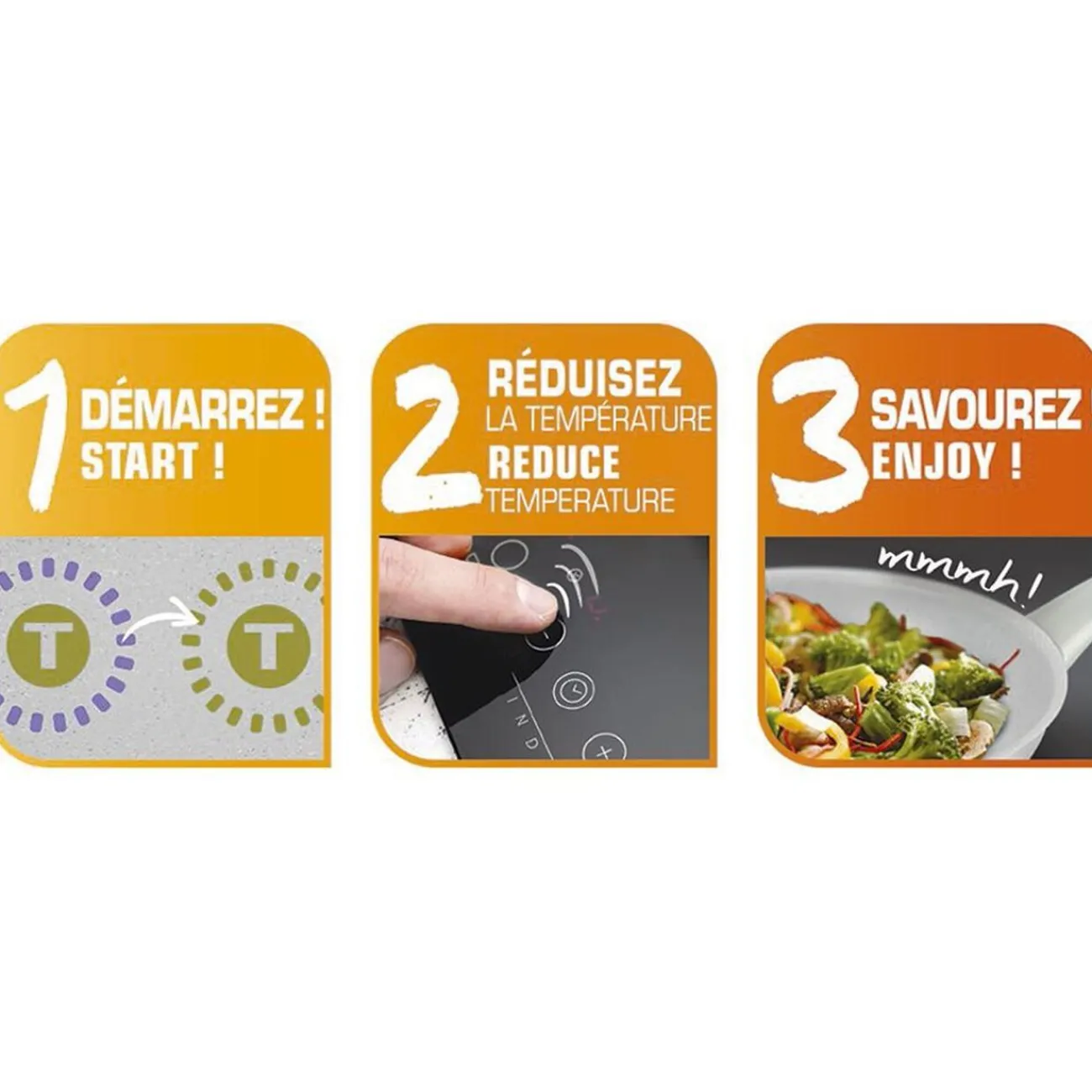 New Poêle tefal Preserve en céramique avec indicateur thermo-spot ø 28 cm Cuisson