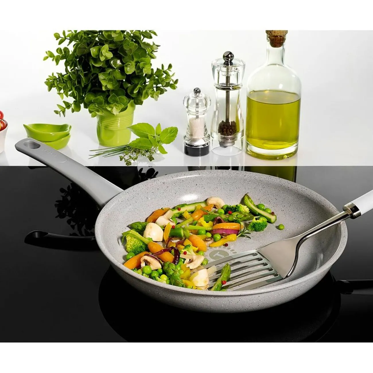 New Poêle tefal Preserve en céramique avec indicateur thermo-spot ø 28 cm Cuisson