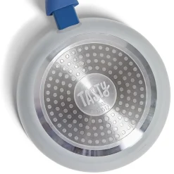 Outlet Poêle tous feux Ø28cm aluminium gris et bleu Cuisson