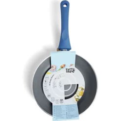 Outlet Poêle tous feux Ø28cm aluminium gris et bleu Cuisson
