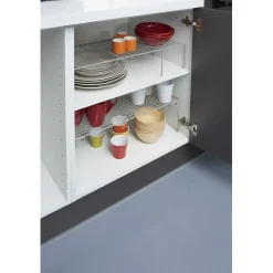 Best Pont de rangement double blanc Rangement De Cuisine