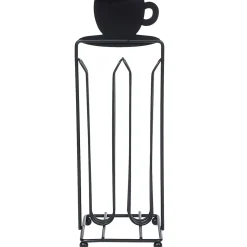 Sale Porte capsules à café en métal design tasse noir Rangement De Cuisine