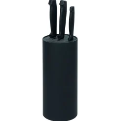 Best Porte couteaux plastique noir Ø11xH22,5cm Rangement De Cuisine