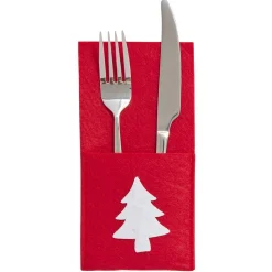 Clearance Porte couvert de noël en feutrine Rangement De Cuisine