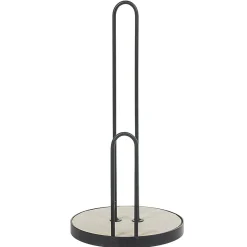 Sale Porte essuie-tout métal bambou beige noir Rangement De Cuisine