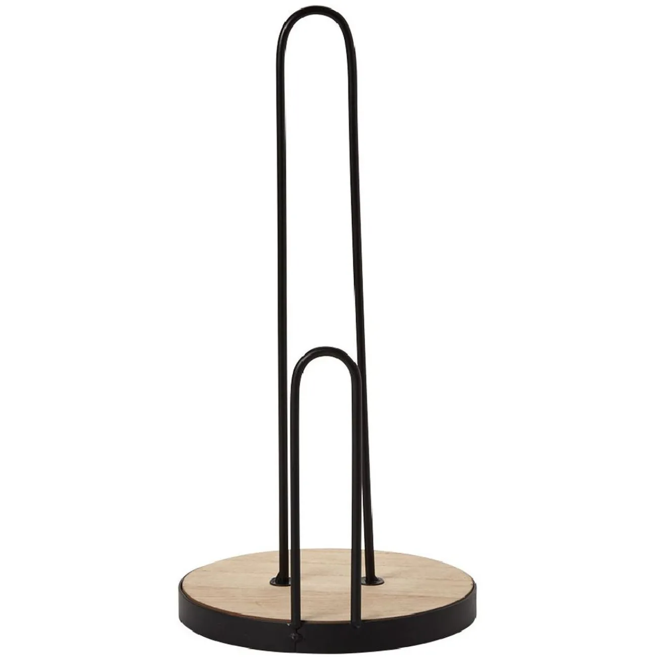 Outlet Porte essuie-tout métal et bambou Rangement De Cuisine