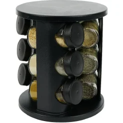 Porte épice rotatif avec 9 pots métal Ø17xH20cm|Gifi New