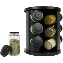 Porte épice rotatif avec 9 pots métal Ø17xH20cm|Gifi New